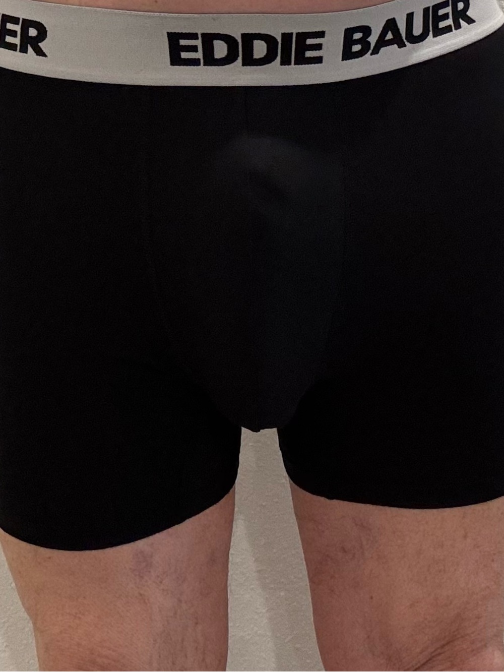 Eddie Bauer Black Boxer Briefs with White Branded Waistband